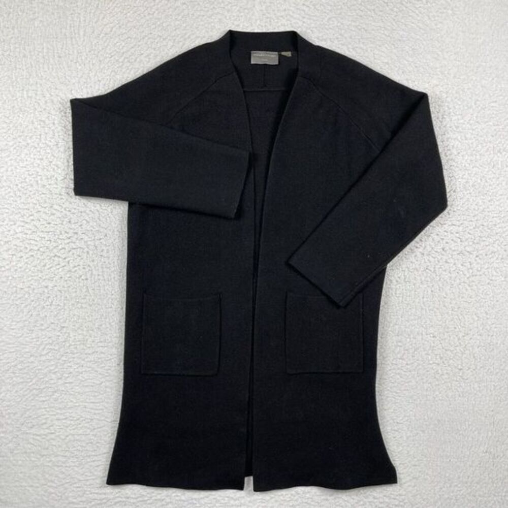 Modern Citizen Sweater Womens Large Black Long Duster Open Cardigan Comfort Cozy